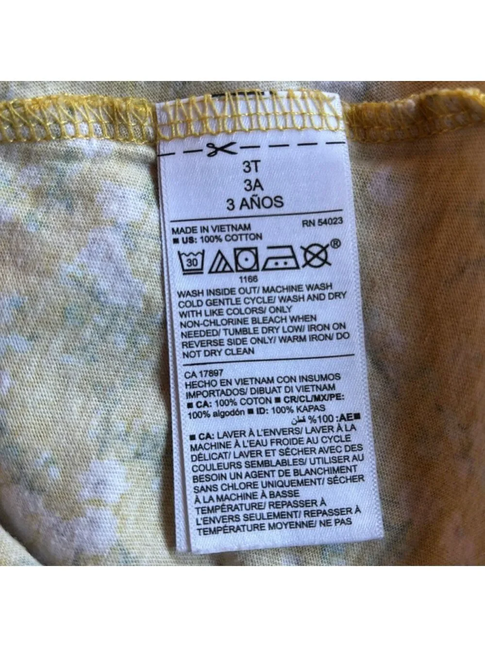 Old Navy Yellow Floral Toddler Dress 3T (3 for $12 item)